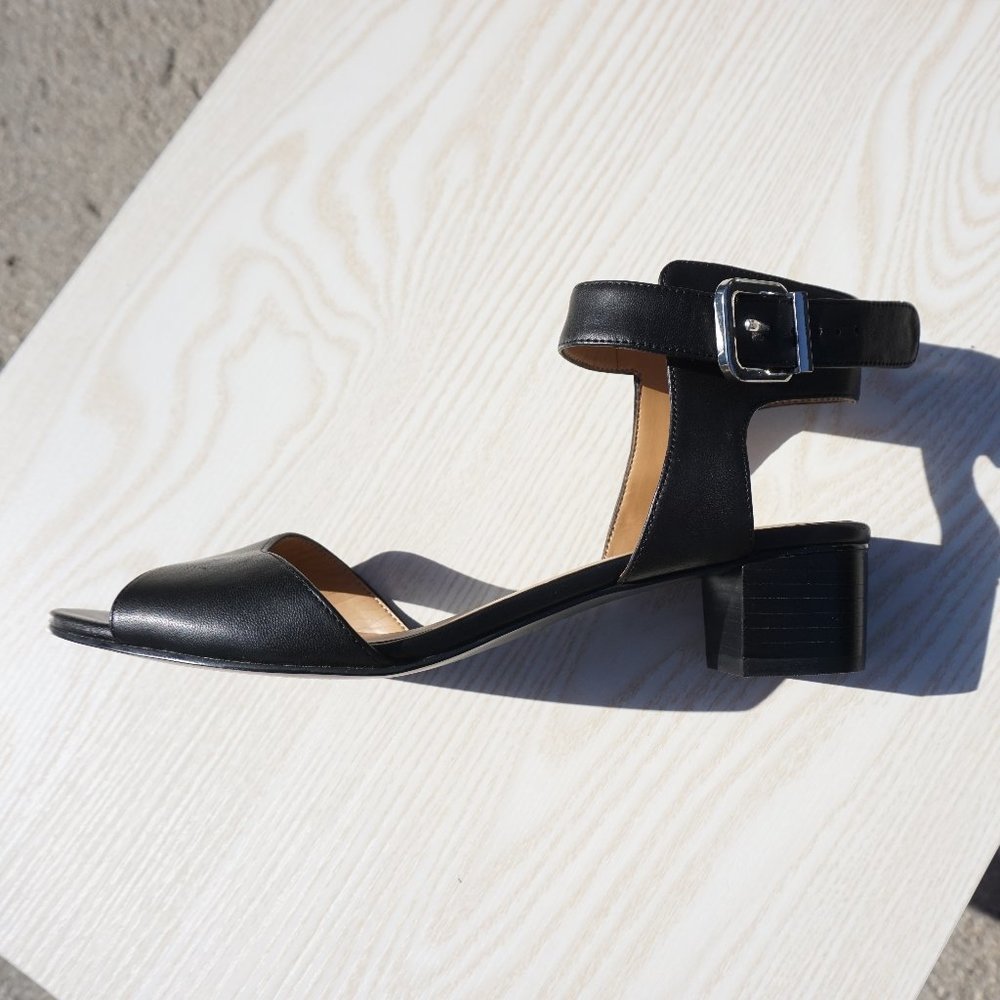 NINE WEST Block Heel Ankle Buckle Sandals